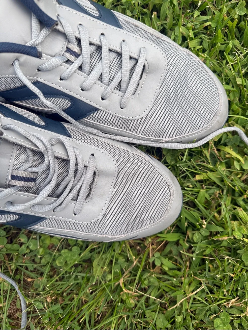 Fit Freedom Athletic Walking Shoes Gray Navy Size 13W